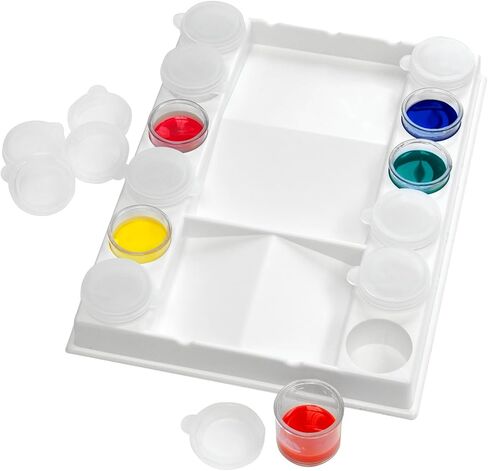 Jack Richeson Plastic Palette with Cups, 6 X 8 in, 12 Wells in Kuwait