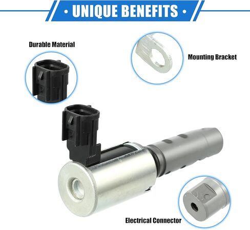 Variable Valve Timing Solenoid Compatible for Subaru Legacy 3.0 R Limited 3.0L H6 Gas 2008 2009, Durable Metal Silver Tone Control VVT Solenoid Valve in Kuwait