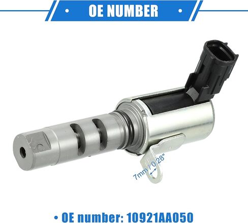 Variable Valve Timing Solenoid Compatible for Subaru Legacy 3.0 R Limited 3.0L H6 Gas 2008 2009, Durable Metal Silver Tone Control VVT Solenoid Valve in Kuwait
