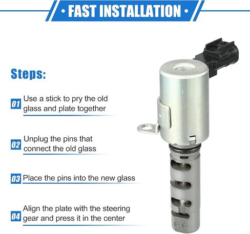 Variable Valve Timing Solenoid Compatible for Subaru Legacy 3.0 R Limited 3.0L H6 Gas 2008 2009, Durable Metal Silver Tone Control VVT Solenoid Valve in Kuwait