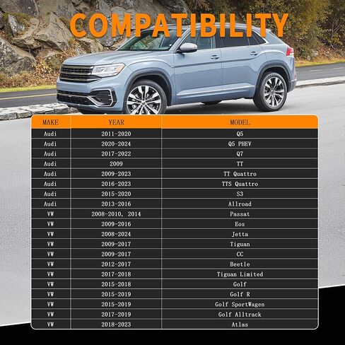 Engine Variable Valve Timing (VVT) Solenoid Fit for Audi A3 A4 A5 A6 TT Quattro Allroad Sportback S3 Q3 Q5 Q7, for VW Golf Passat Jetta CC Tiguan Eos Atlas GTI, Replace 916-963 06L109259D in Kuwait