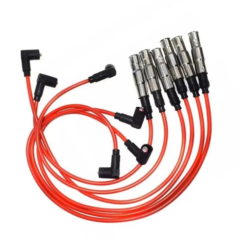 وصلات اشتعال متوافقة مع VW for Transporter T3 1979-1986 021998031 021998031A 021998031D طقم كابل سلك توصيل الإشعال in Kuwait
