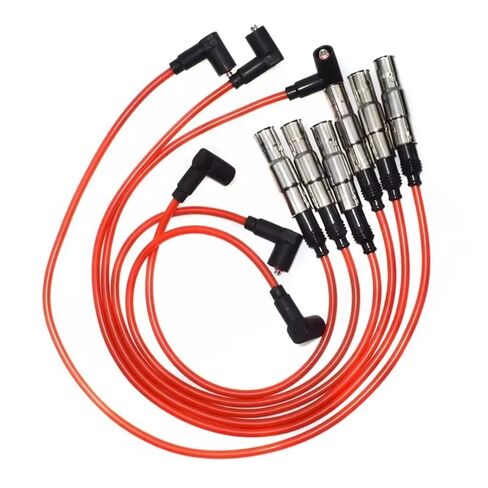 وصلات اشتعال متوافقة مع VW for Transporter T3 1979-1986 021998031 021998031A 021998031D طقم كابل سلك توصيل الإشعال in Kuwait