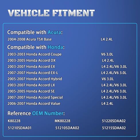 Set of 2 Front Lower Ball Joint Compatible with Honda Accord & Acura TSX 2003 2004 2005 2006 2007 2008 Suspension Ball Joints Replaces K80228, 51220SDAA02, 51210SDAA01 in Kuwait