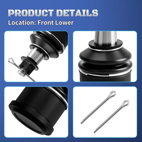 Set of 2 Front Lower Ball Joint Compatible with Honda Accord & Acura TSX 2003 2004 2005 2006 2007 2008 Suspension Ball Joints Replaces K80228, 51220SDAA02, 51210SDAA01 in Kuwait