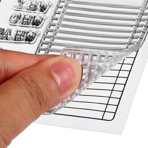 Transparent Silicone Stamps, 1 Pcs T1394 Calendar Date Clear Stamps for Card Making Decoration DIY Scrapbooking Embossing Album Decor Craft, Clear in Kuwait