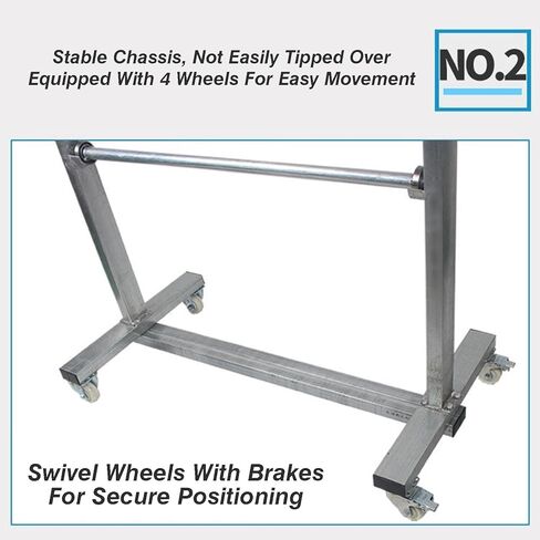 Bubble Wrap Roll Dispenser with Wheels and Stand, Manual Cushion Foam Holder for Packaging, Moving, and Shipping in Kuwait