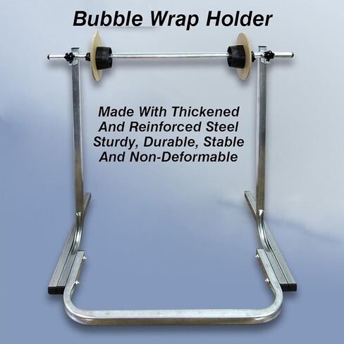 Bubble Wrap Roll Holder and Dispenser Stand with Adjustable Width Baffle for Moving and Shipping in Kuwait