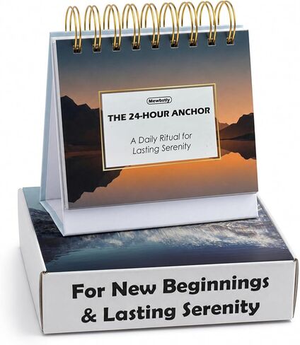Daily Sobriety Perpetual Desk Calendar - 366 Days of Recovery Affirmations & CBT Mindset Shifts, Nature Recovery Present for Alcohol & Substance Sobriety, Interactive "Stay Sober" Tracker in Kuwait