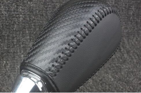Compatible with 2013-2018 Subaru Forester/XV/Crosstrek/Levorg Hand Sewing DIY Hand Stitched Car Leather Gear Shift Knob Cover Anti-Slip Breathable Shift Knob Protector in Kuwait