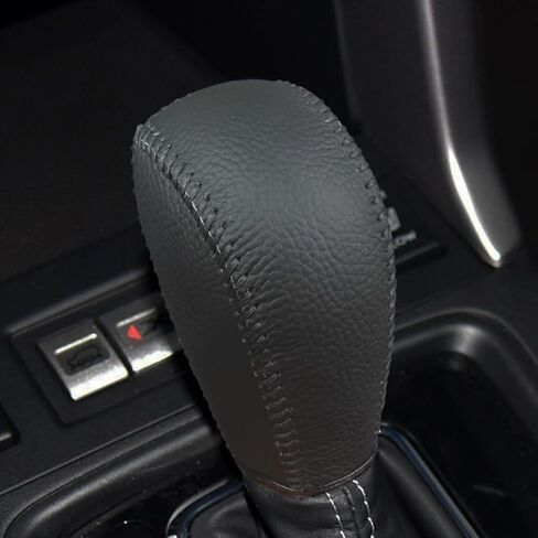 Compatible with 2013-2018 Subaru Forester/XV/Crosstrek/Levorg Hand Sewing DIY Hand Stitched Car Leather Gear Shift Knob Cover Anti-Slip Breathable Shift Knob Protector in Kuwait