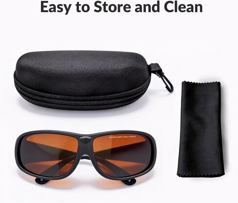 WeCreat Laser Safety Goggles 190-550nm & 800-1100nm – OD6+ Professional Laser Protective Glasses for Diode, UV & Infrared Laser, Eye Protection for Laser Engraver, Cutting, Welding, DIY & Workshop Use in Kuwait