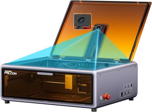 Creality Laser Engraver Falcon A1 10W مع تصميم مغلق بالكامل، توافق عالي وسهل التجميع، سرعة تصل إلى 600 مم/ثانية، آلة نقش دقيقة in Kuwait