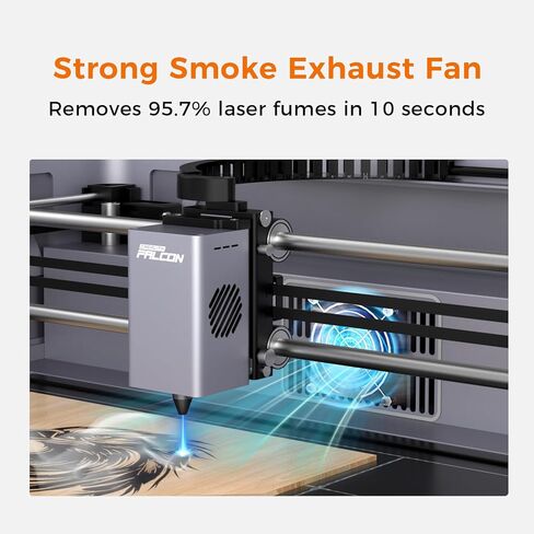 Creality Laser Engraver Falcon A1 10W مع تصميم مغلق بالكامل، توافق عالي وسهل التجميع، سرعة تصل إلى 600 مم/ثانية، آلة نقش دقيقة in Kuwait