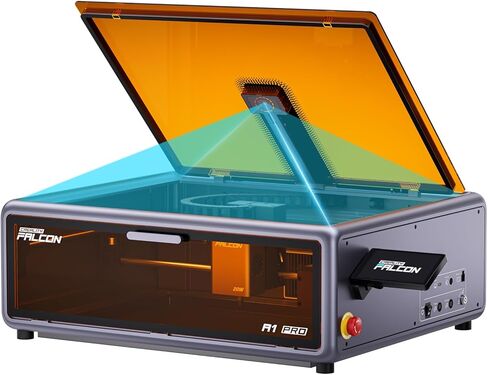 Creality Laser Engraver Falcon A1 10W مع تصميم مغلق بالكامل، توافق عالي وسهل التجميع، سرعة تصل إلى 600 مم/ثانية، آلة نقش دقيقة in Kuwait
