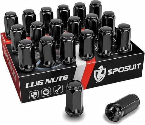 Sposuit M14x1.5 Lug Nuts - Replacement for 2012-2018 Ram 1500, 2019-2024 Ram 1500 Classic - Closed End Chrome Lug Nut(20 Pcs) in Kuwait