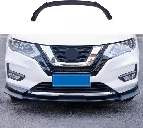 Car Accessories Fit for Nissan Rogue 2017-2020 Front Bumper Lip Lower Chin Spoiler Splitter (Matte Black) 3PCS ABS in Kuwait