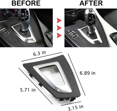 متوافق مع سلسلة BMW 1/2، غطاء تقليم ناقل الحركة لوحدة التحكم المركزية، استبدال لوحة إطار رافعة ناقل الحركة الداخلية لسيارات BMW F20 F21 F22 F23 F87 51169207315 in Kuwait