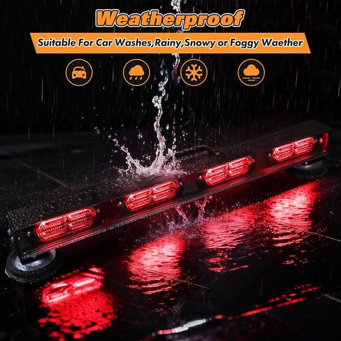 شريط إضاءة سحب المقطورة اللاسلكي، مصباح LED فائق السطوع مع جهاز إرسال دائري 4-Pin RV لسيارات الشاحنات، قاعدة مغناطيسية قوية، بطارية قابلة لإعادة الشحن، فرامل/إشارة الانعطاف، شريط إضاءة للسحب في حالات الطوارئ in Kuwait