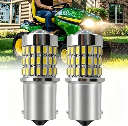 ترقية 2-حزمة 1156 LED المصابيح الأمامية 45 SMD جهاز عرض لجون ديري X500 X584 X590 X330 X350 S100 D100 سلسلة جرار الحديقة، استبدال السوبر مشرق 12V لمصباح AD2062R AM106153 1156 in Kuwait