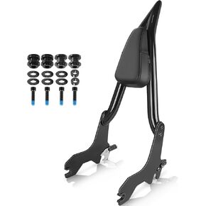 Softail Sissy Bar for Street Bob Deluxe Heritage Classic Standard Slim، 25 بوصة مسند ظهر للركاب قابل للفصل مع أجهزة إرساء لـ Harley FLDE، FLHC، FLHCS، FLSL، FXBB، FXST، FLI 2018-2026 in Kuwait