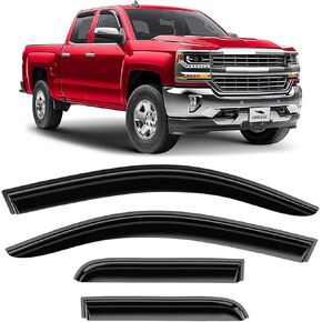Voron Glass Tape-on Extra Durable Rain Guards for Toyota Tacoma Double Cab 2024-2026, Window Deflectors, Vent Window Visors, 4 Pieces - 100822 in Saudi Arabia