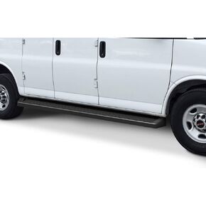 Tuxtreme Running Boards 6 inches Matte Black Compatible with Chevy Express GMC Savana 1500 2500 3500 2003-2026 Full Size Van 3-Door (Nerf Bars Side Steps Side Bars) in Kuwait