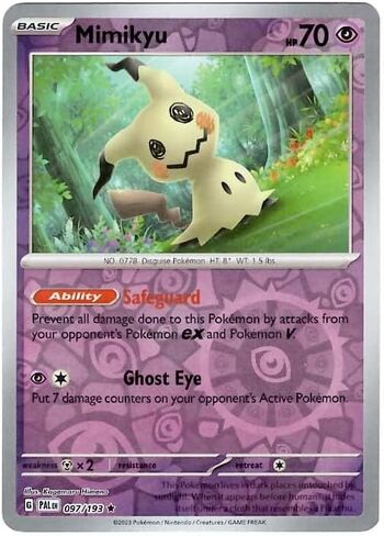 Pokémon - Mimikyu 097/193 - Paldea Evolved - Reverse Foil - Pokemon Card - Foil in Kuwait