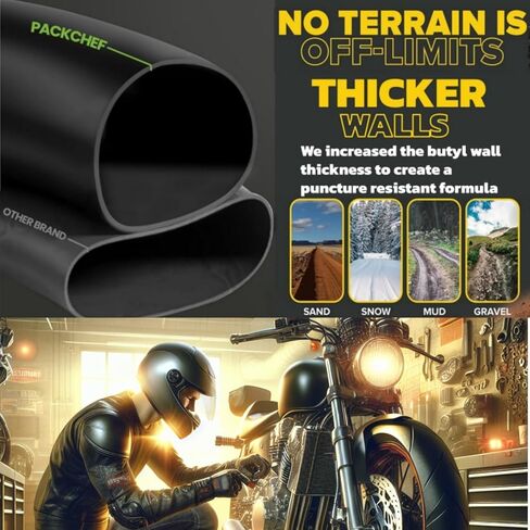 110/100-18 (4.50 X 18) Heavy Duty Motorcycle Tube - 3mm Thick - TR4 Valve in Saudi Arabia
