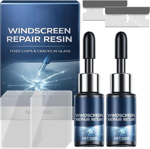 Windshield Repair Kit 20ml, New Windshield Crack Repair Kit DIY Chip & Crack Fix for Car RV Windshields All Crack Types in Saudi Arabia