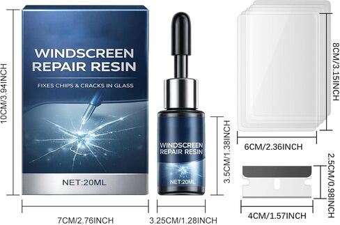 Windshield Repair Kit 20ml, New Windshield Crack Repair Kit DIY Chip & Crack Fix for Car RV Windshields All Crack Types in Saudi Arabia