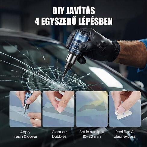 Windshield Repair Kit 20ml, New Windshield Crack Repair Kit DIY Chip & Crack Fix for Car RV Windshields All Crack Types in Saudi Arabia