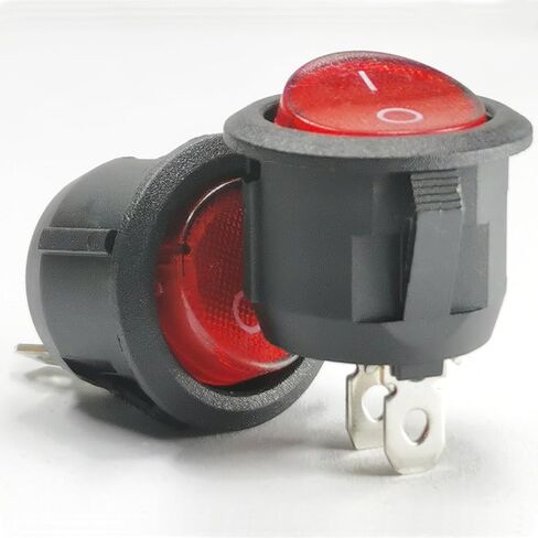 2Pcs Power Start Button 2Pin Light Switch ON-Off Replacement Parts for for Kids Ride-On Toy Cars Boat,Cars,SUV in Saudi Arabia