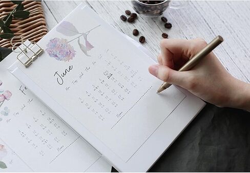 تقويم مكتبي لعام 2026، تقويم إبداعي شهري مقاس 5.5 بوصة × 8.3 بوصة - زهور ساحرة (أكتوبر 2025 إلى ديسمبر 2026) in Kuwait