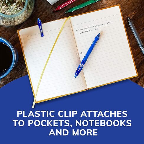 BIC Gel-ocity Quick Dry (DRIES UP TO 3X FASTER) Bulk 24 Pack Of 12 Black And 12 Blue Ink Pens, Smear Free, Retractable Gel Pens, Medium Point 0.7mm, Pens For Taking Notes For Adults Women & Men. in Saudi Arabia