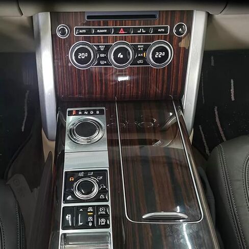 ملصق تزيين زر تكييف الهواء لسيارة LR Range Rover Sport 2014-2017، Land Rover Vogue 2013-2017، Land Rover Discovery، ملحقات غطاء زر تبديل وحدة التحكم المركزية in Kuwait