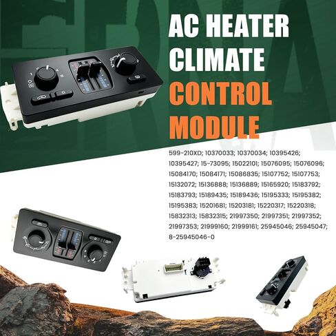 599-210XD AC وحدة التحكم في درجة الحرارة لوحة التحكم في السخان متوافقة مع 2003-2007 تشيفي جي إم سي كاديلاك ايسوزو ساب - سيلفرادو سييرا 1500 2500 3500 سوبربان أفالانش تاهو تريل بليزر إنفوي يوكون in Kuwait