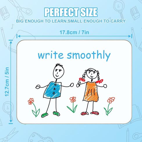 6-Pack Small Whiteboard Dry Erase Boards, 5"x7" Mini Lapboards for Students & Teachers, Classroom Supplies, Personal Writing Boards for School Activities in Saudi Arabia