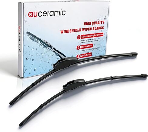 AUCERAMIC 26" + 22" Windshield Wiper Blades Fit for 2014-2024 Ram Promaster 1500 2500 3500 Base 3.6L V6 3.0L I4, Hook Connector, All-Season Wipers, driver &passenger side wiper in Kuwait