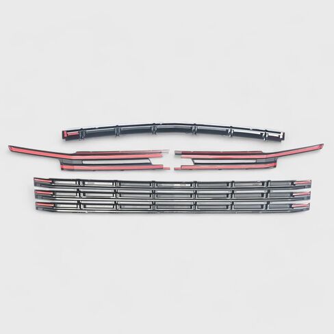 Trim Illusion Chrome Delete Gloss Black Front Grille Overlay for 2021-2024 Chevrolet Suburban & Tahoe | Easy No-Tool Install | US Patented in Kuwait