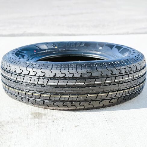 Set of 4 (FOUR) Roundrule ST Hikee Semi-Steel Premium Trailer Radial Tires-ST225/75R15 225/75/15 225/75-15 124/120L Load Range F LRF 12-Ply BSW Black Side Wall in Kuwait