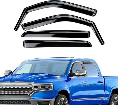 in-Channel Window Rain Guards for Ford Maverick 2022 2023 2024 2025 2026 Extra Durable Window Deflector Vent for Maverick 2025-2022 Front and Rear Window Visor Truck Vent Shades Accessories-4 PCS in Saudi Arabia