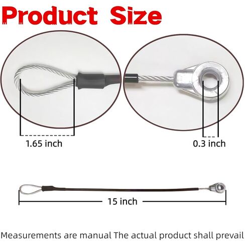 Replacement for M159508 Tailgate Cable – Compatible with Gator Utility Vehicles XUV/HPX/TH/TX Series – 2 Pack in Saudi Arabia