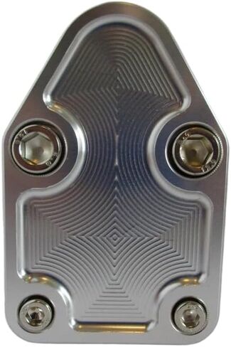 Polished Aluminum Billet Oil Pump Block Off Plate With Gasket And Bolts, For sbc 283 327 350 400 Small Block Chevy Engines, Oil Pump Block Off Plate Part Numb 2071 in Saudi Arabia