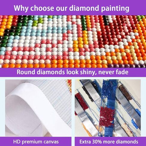 JXDXDJ Cat Diamond Art Kits for Adults,Animal Full Round Drill 5D Diamond Painting Kits for Beginners,DIY Diamond Dots Paintings Picture Gem Art for Adults Crafts,Home Wall Decor 13.78x13.78 Inch in Kuwait