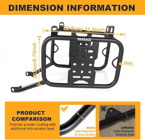 Saddlebag Support Racks Fit for Royal Enfield Himalayan 450 2024 Motorcycle Pannier Side Carrier Luggage Rack in Kuwait