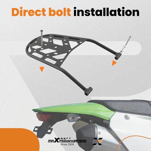 حامل أمتعة الدراجة النارية من maxpeedingrods رف خلفي لسلسلة Kawasaki KLX250S KLX300 Enduro لعام 2009-أحدث in Kuwait