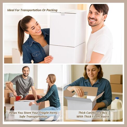 Feifeiya 4 Pack Insulated Shipping Cooler with Foam Panels 11" x 9" x 9" Reusable Shipping Box for Frozen Food Mailing Packing in Kuwait