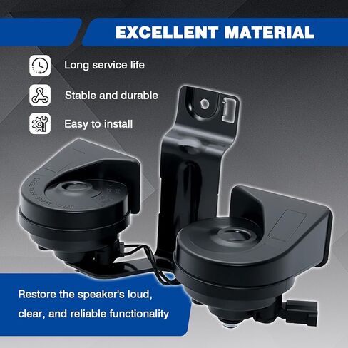 Horn Assembly Compatible with 2016-2019 Ford Explorer Police Interceptor Utility 2.3L L4 3.5L 3.7L V6 Dual Note Electric Horn with Bracket Replacement for GB5Z-13832-A GB5Z13832A in Kuwait