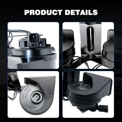 Horn Assembly Compatible with 2016-2019 Ford Explorer Police Interceptor Utility 2.3L L4 3.5L 3.7L V6 Dual Note Electric Horn with Bracket Replacement for GB5Z-13832-A GB5Z13832A in Kuwait